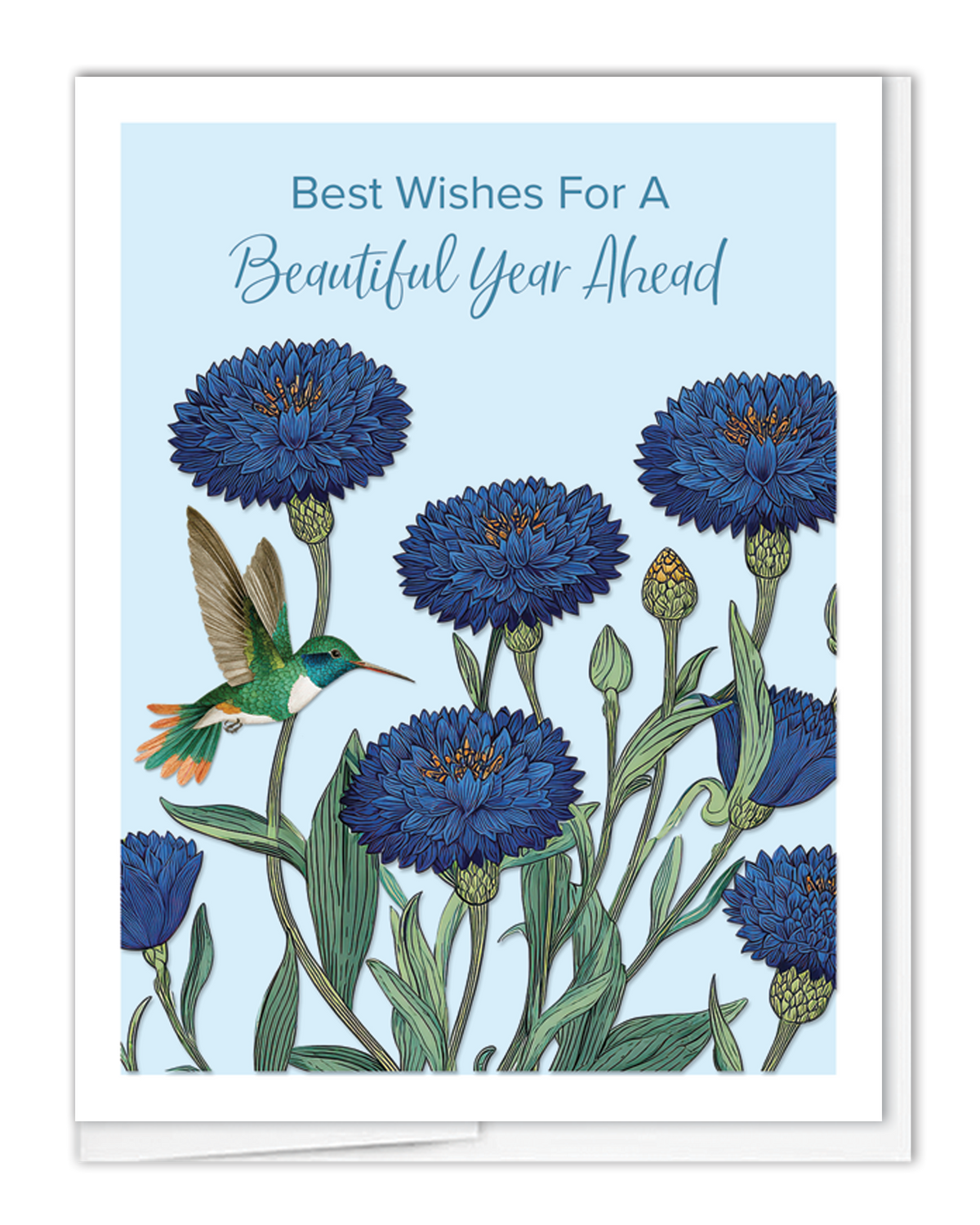 Birthday Blue Flowers