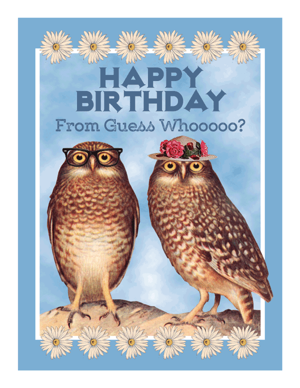 Birthday Guess Whooo