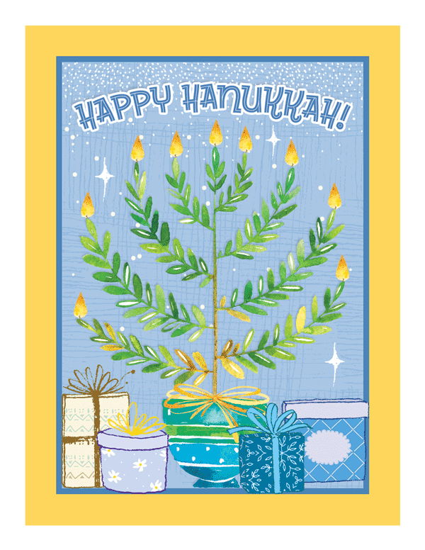 Hanukkah Bush