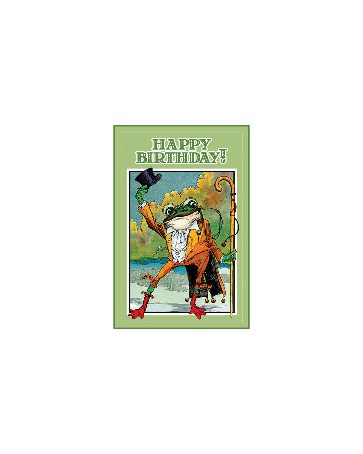 Birthday Frog Gift Enclosure Card