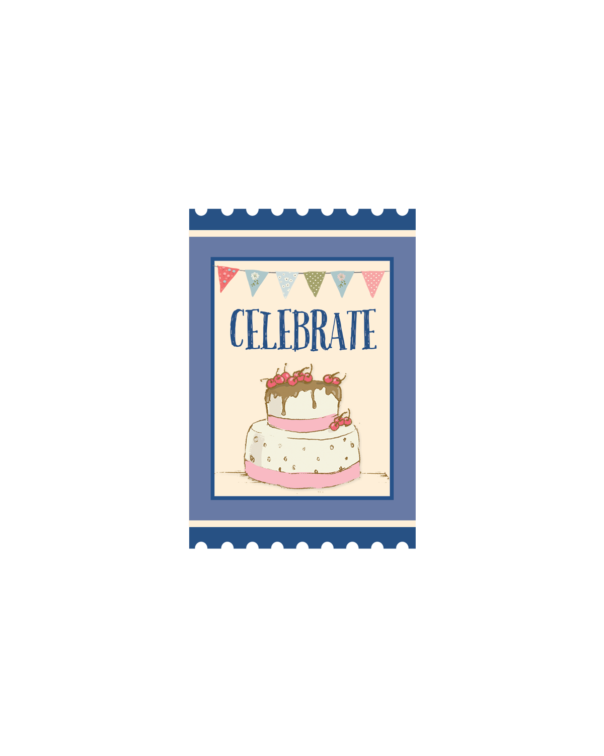 Birthday Cake 2 Gift Enclosure Card