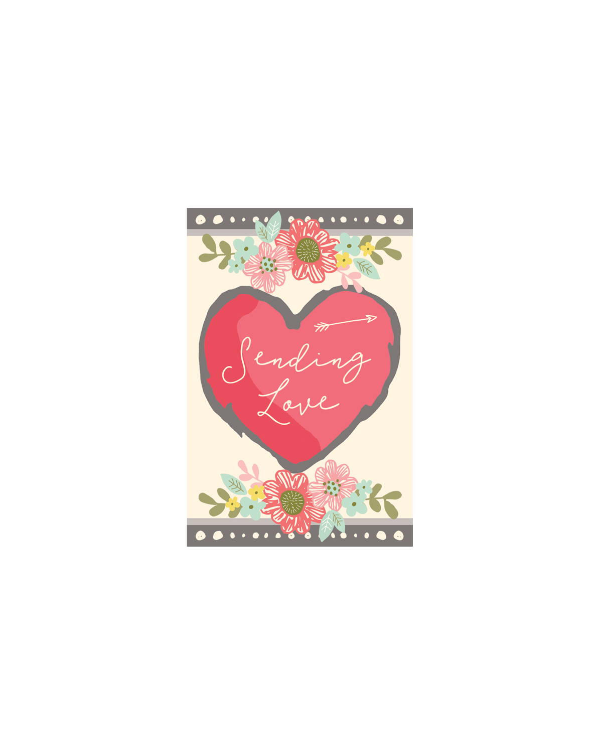 Sending Love Gift Enclosure Card