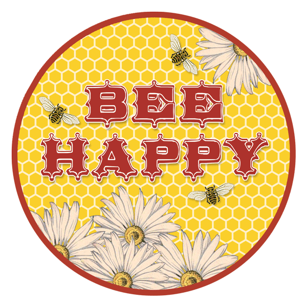 Bee Happy Sticker