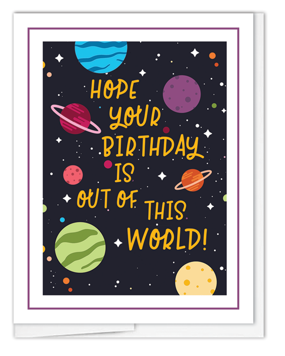 Birthday From Space JennyDidIt Note Cards