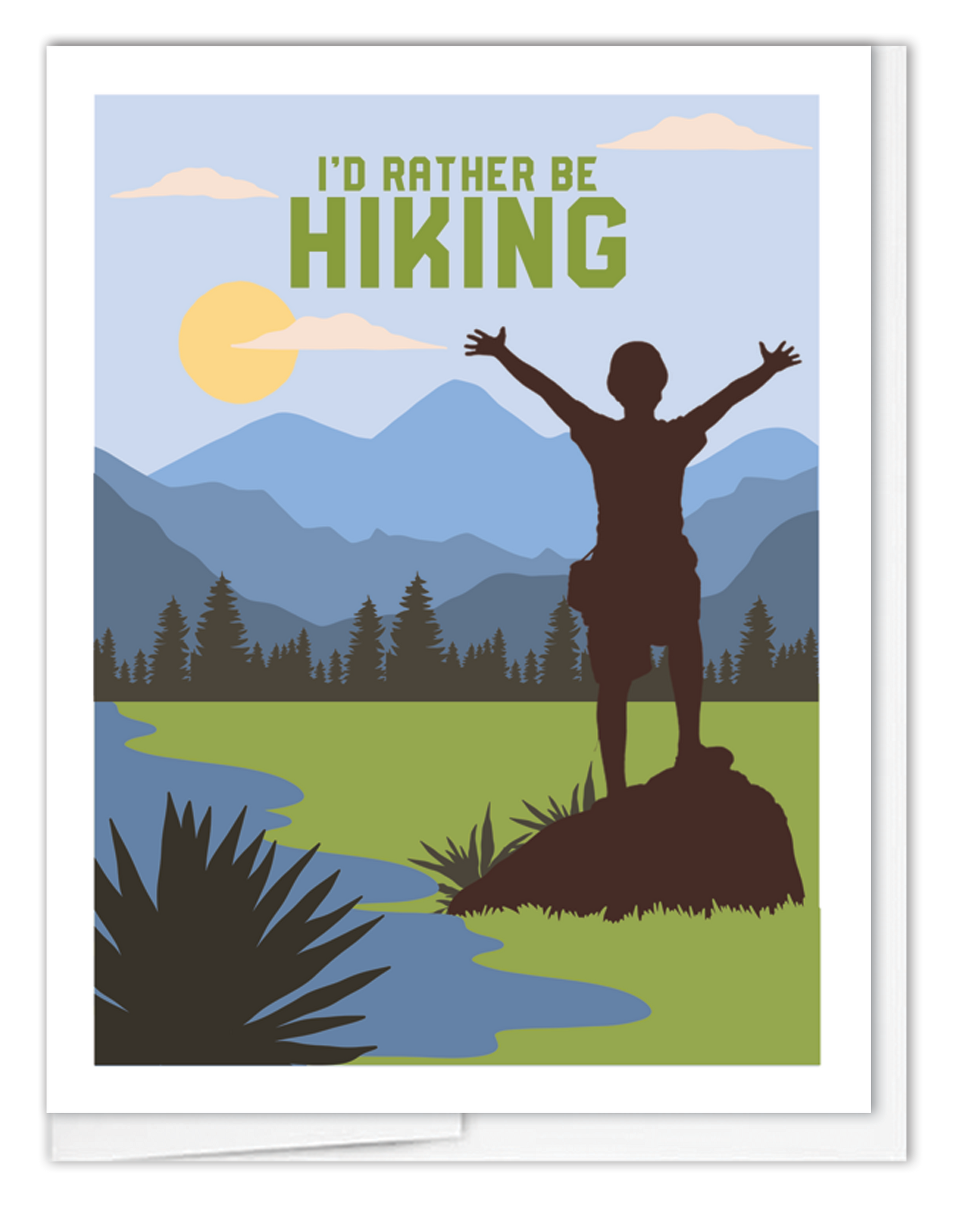 Rather Be Hiking JennyDidIt Note Cards