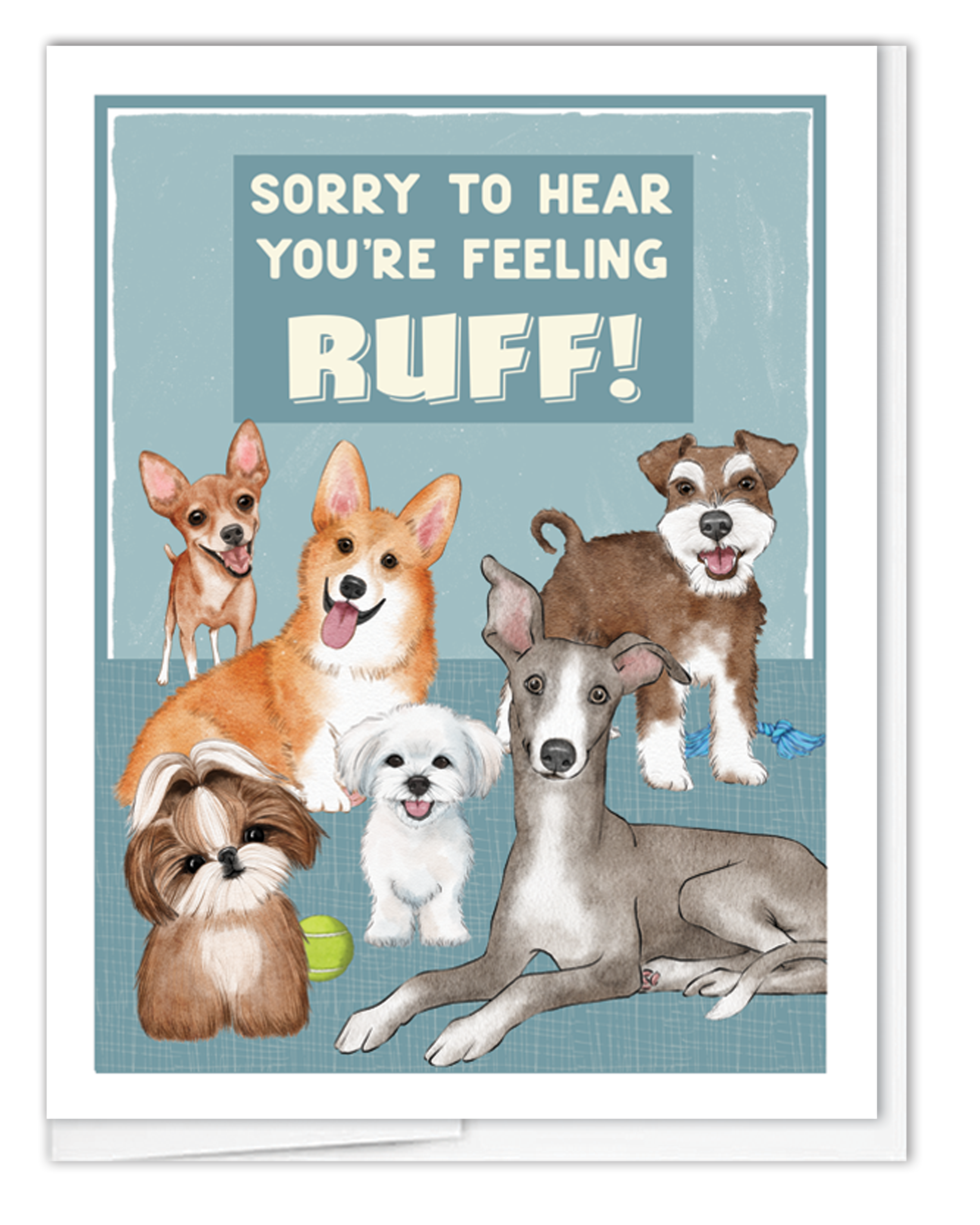 Title Cards Ruff Ruff Get Well Feeling Ruff – JennyDidIt Note Cards