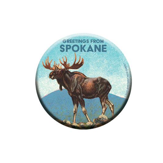 Spokane WA Moose Magnet