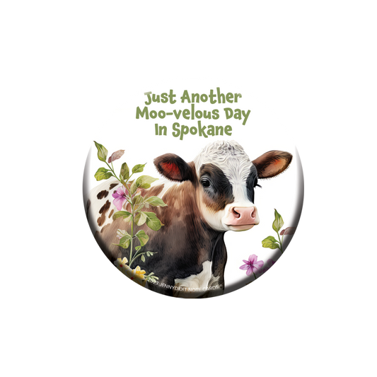 Spokane WA Cow Magnet