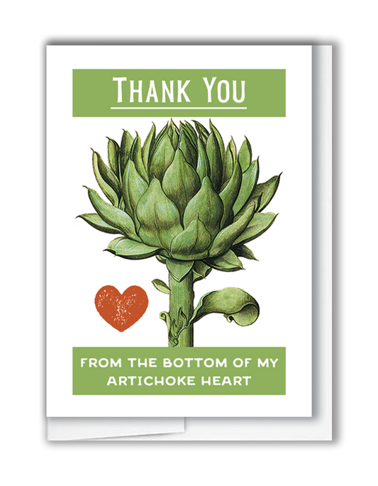 Thank you Artichoke Mini Card