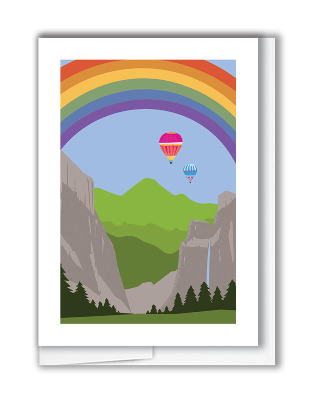 Rainbow Mini Card JennyDidIt Note Cards