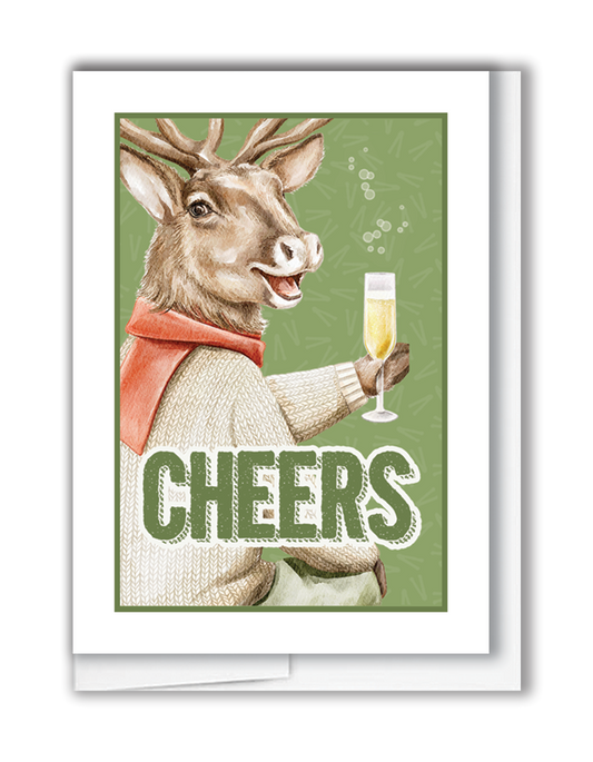 Cheers Deer Mini Card