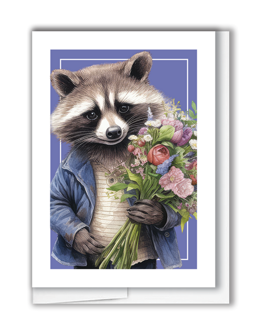 Raccoon Mini Card