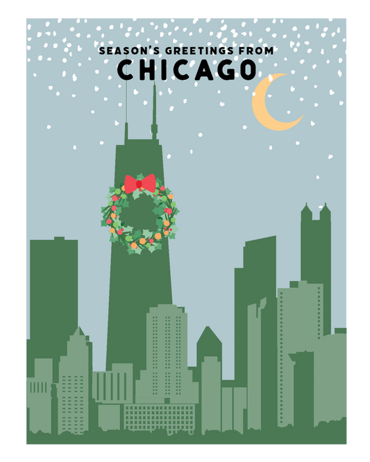 IL Chicago Skyline Winter