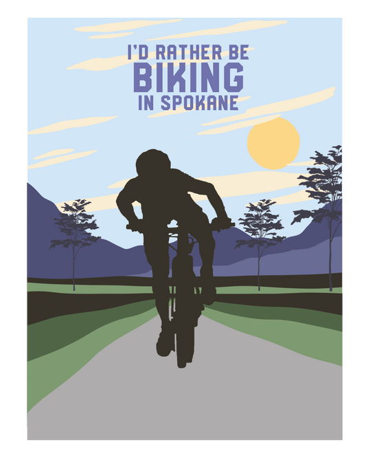 WA Spokane Biking