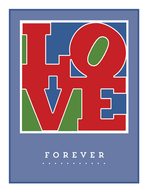 Love With A Nod To Robert Indiana