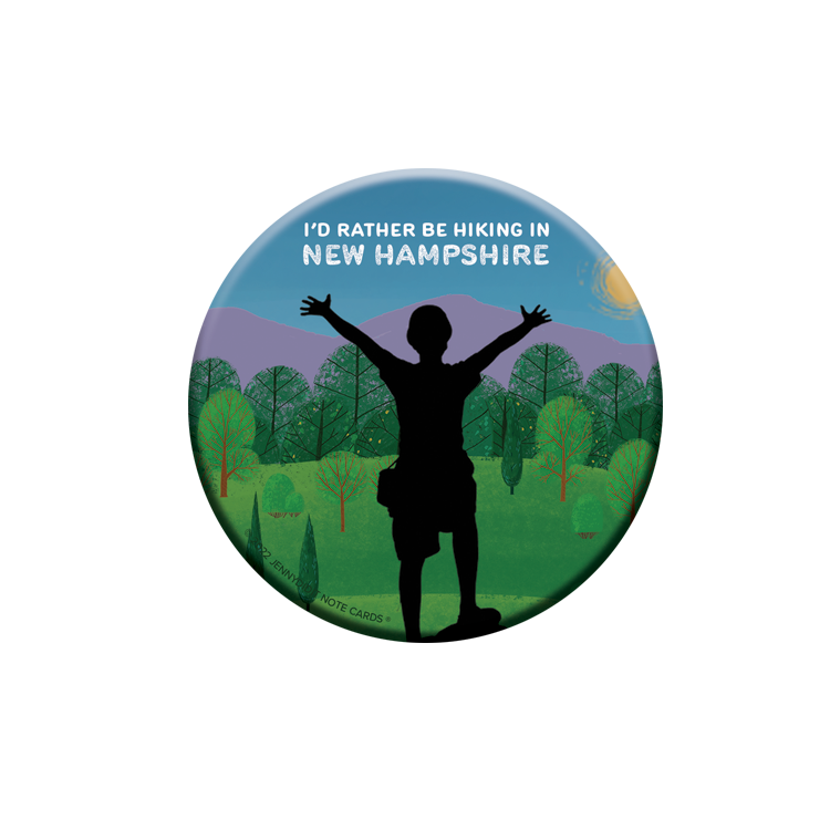 NH Rather Be Hiking Magnet