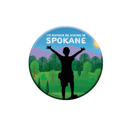WA Spokane Hiking Magnet