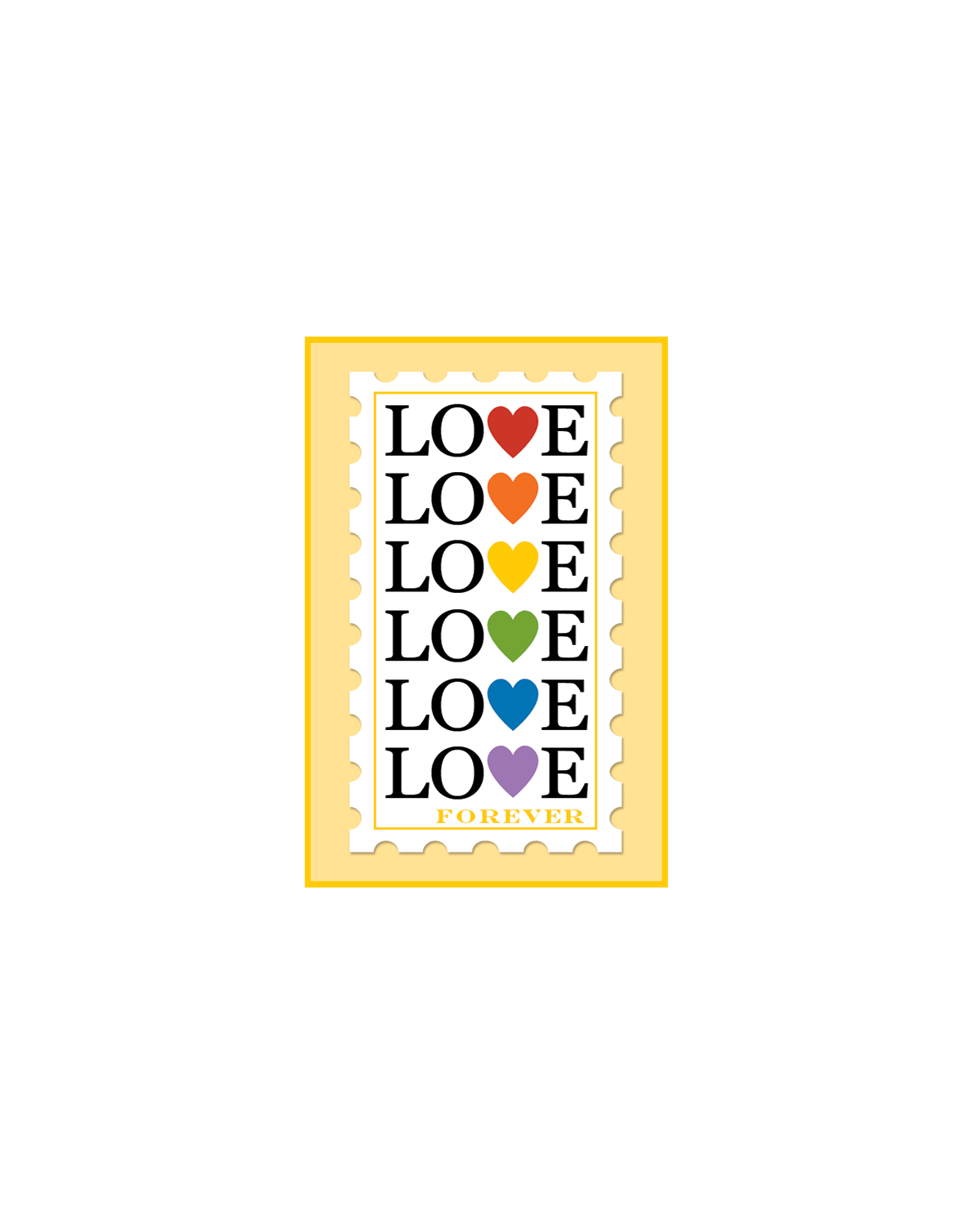 Love Love Love Gift Enclosure Card
