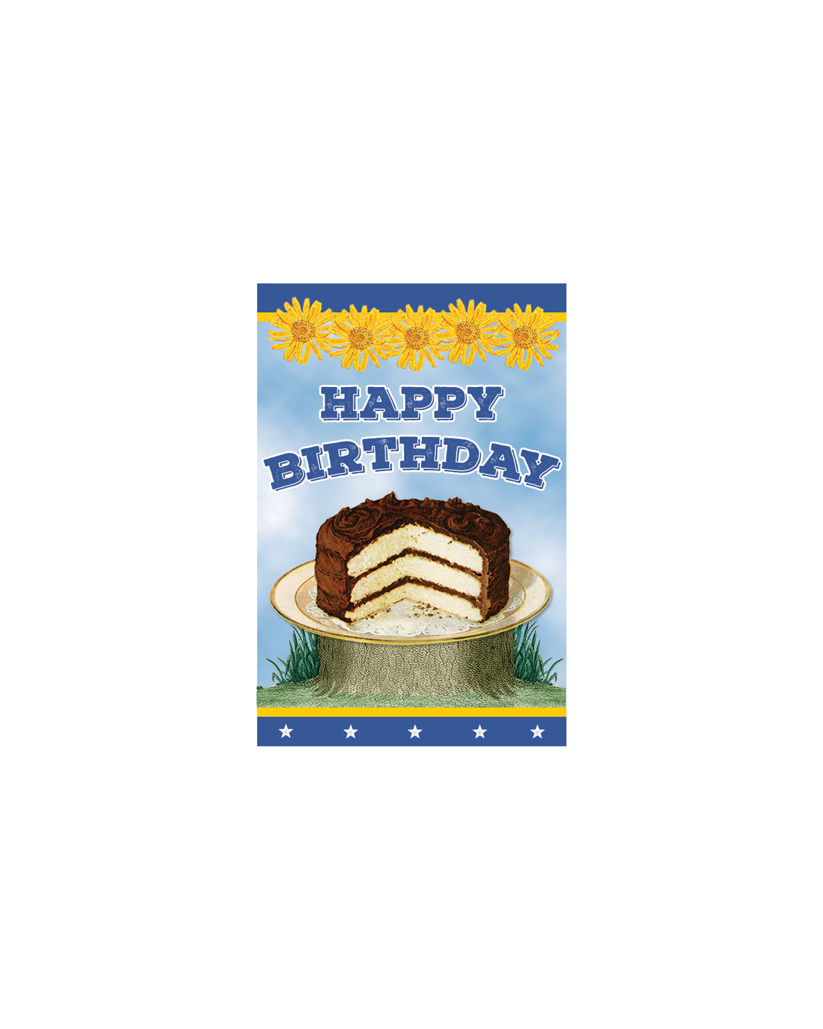 Birthday Cake Gift Enclosure Card