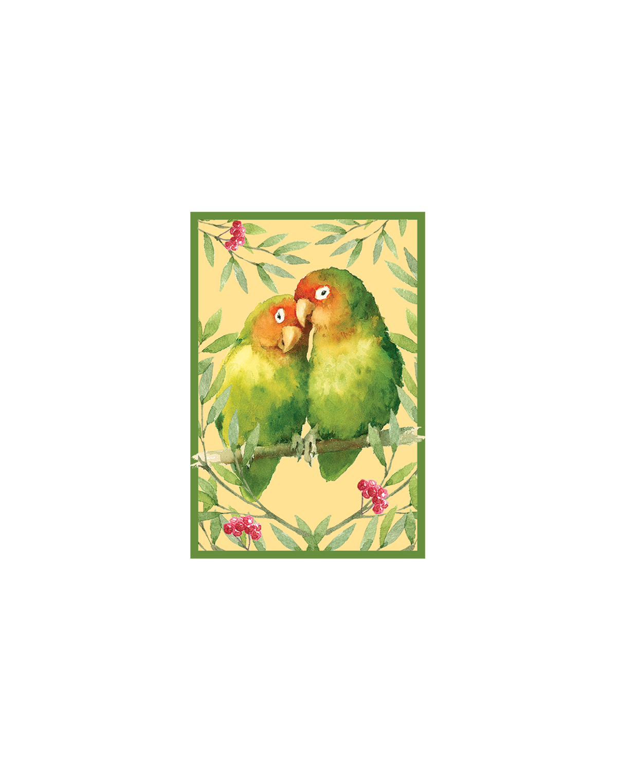 Love Parrots Gift Enclosure Card