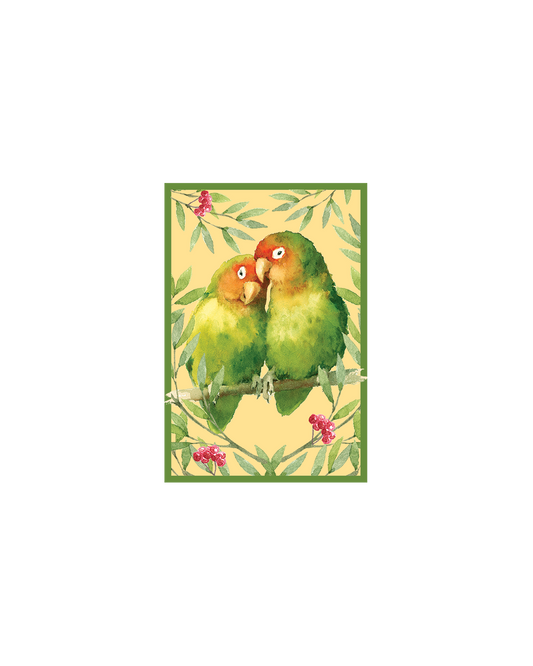 Love Parrots Gift Enclosure Card