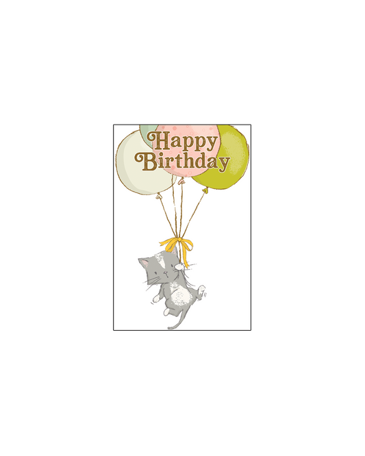 Birthday Balloons Gift Enclosure Card