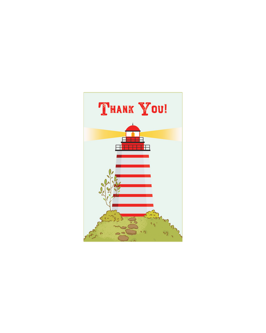 Thank You Lighthouse Gift Enclosure Card