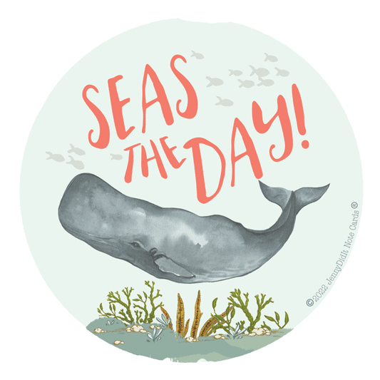 Seas The Day Sticker
